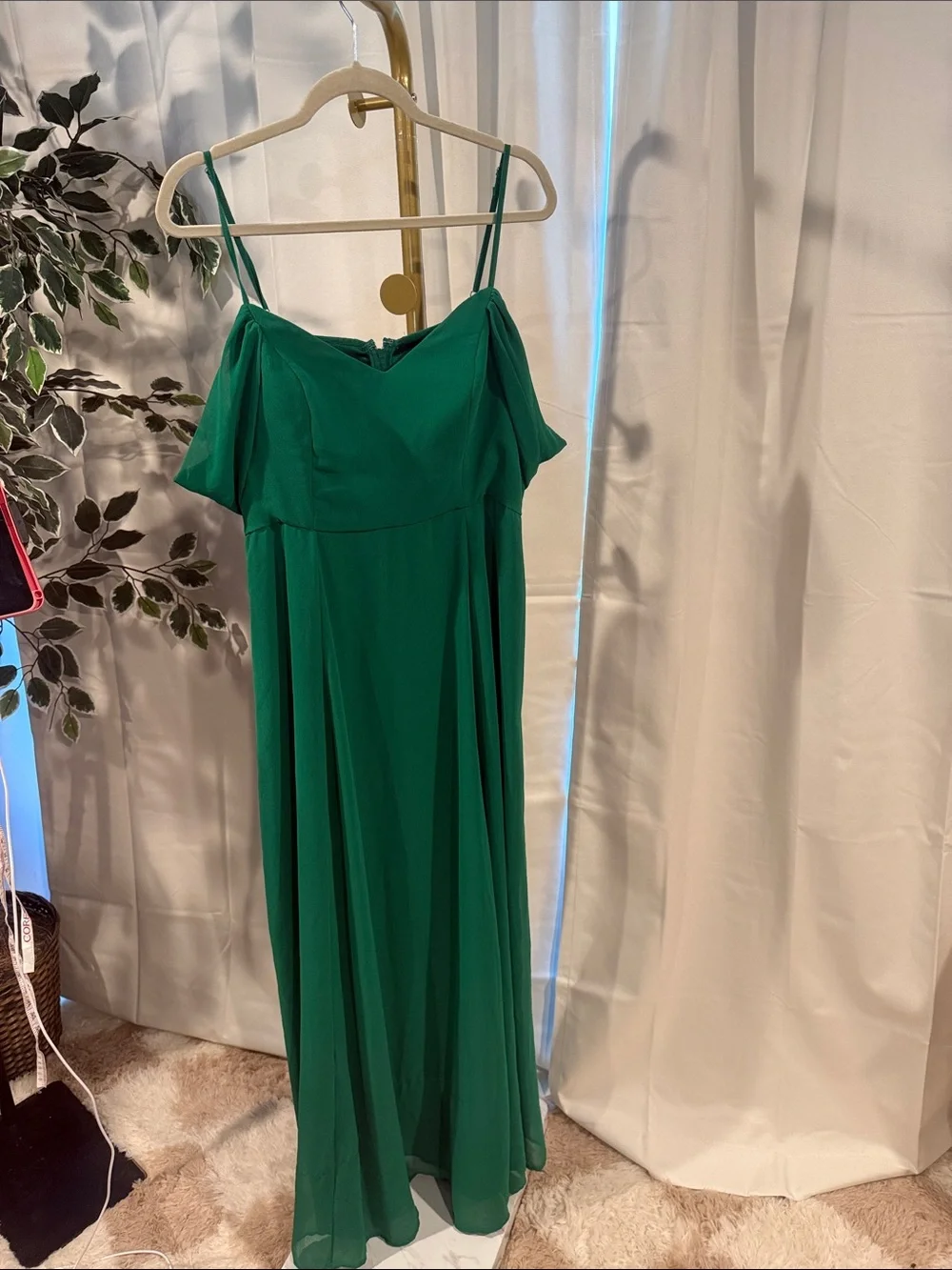 ModCloth Green Resounding Wow Maxi Dress Size 16